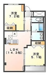 間取図画像 2LDK