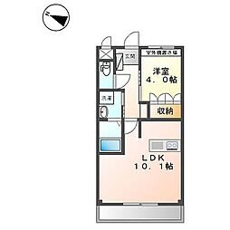 エトワール大和田 1LDKの間取図画像