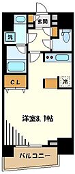 ライオンズステージ八王子シティ 1Kの間取図画像