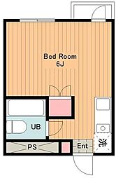 真宮ビルマイコート真宮 ワンルームの間取図画像