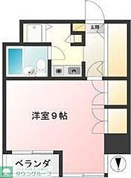 フェミネ八王子 1Kの間取図画像