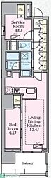 八王子市寺町マンション 1SLDKの間取図画像