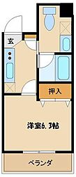 アーデン町田 1Kの間取図画像