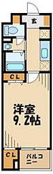 メゾンドルノン 1Kの間取図画像