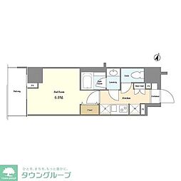 ＢＰＲレジデンス町田 1階1Kの間取り