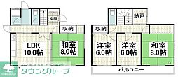 クラッソ町田高ヶ坂 2階4SDKの間取り