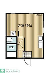 京王線 聖蹟桜ヶ丘駅 徒歩3分の賃貸アパート 1階1LDKの間取り