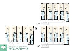 相模原市中央区清新3丁目アパート ワンルームの間取図画像