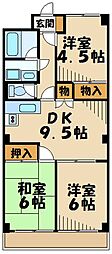 パークヒル東百合丘 3LDKの間取図画像