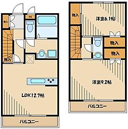 シャンベール・町田 2LDKの間取図画像