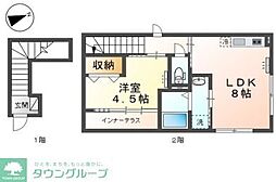 メゾン・ウィステリア 1LDKの間取図画像