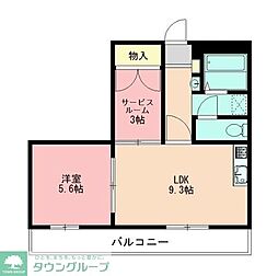 SETTLE・金森 1SLDKの間取図画像