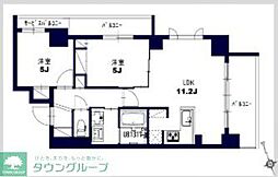 センチュリー八王子ルミエール 2LDKの間取図画像