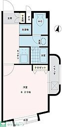リフェトール多摩 1Kの間取図画像
