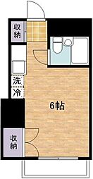 メゾンドリック ワンルームの間取図画像