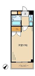 ストーク・ド・サンヒル 1Kの間取図画像