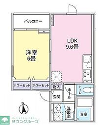 フォルトナ 1LDKの間取図画像