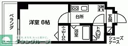 アミークス日野神明 1Kの間取図画像