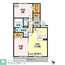 間取図画像 2LDK