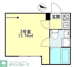 パーチェ堀切 1階1Kの間取り
