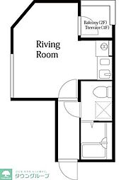 Ｌｉｅｔｏｒｅａ 2階ワンルームの間取り