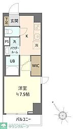 SKT 6階1Kの間取り