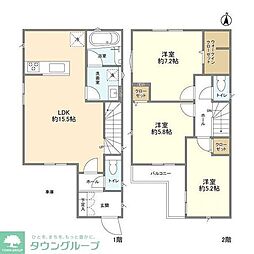 Kolet柏逆井#09 3LDKの間取り