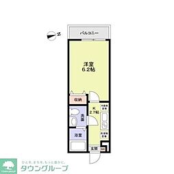 ＲＡＹＳ　ＭＡＴＳＵＤＯ 1階1Kの間取り