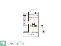 ルーチェ旭 1Kの間取図画像