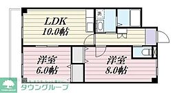 ヴァンテアン3 2LDKの間取図画像