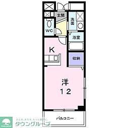 グラン・リーオ 1Kの間取図画像