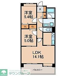 コンフォートヒル上本郷 2LDKの間取図画像
