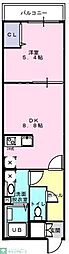Peach 1LDKの間取図画像