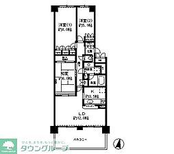 松戸北小金パーク・ホームズ 3LDKの間取図画像