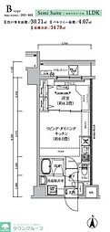 足立区東和2丁目マンション 1LDKの間取図画像
