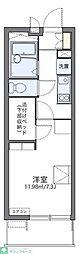 レオパレスクレストタウンA 1Kの間取図画像