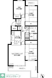 ガーデンパーク常盤平 3LDKの間取図画像