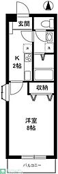 ロイヤルハウス 1Kの間取図画像