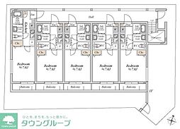 JR川越線 川越駅 徒歩20分の賃貸アパート 2階1Kの間取り