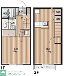 ブローテ川越1 1LDKの間取図画像