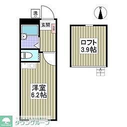 SunGarden川越 ワンルームの間取図画像