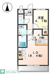 エルガーデン 1LDKの間取図画像