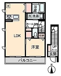 ハイムデポ 1LDKの間取図画像