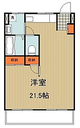 増田第2ハイツ 1LDKの間取図画像