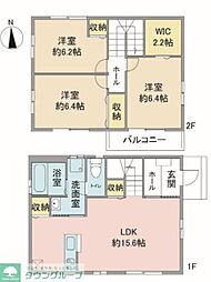 アルページュ上北台 2階3LDKの間取り