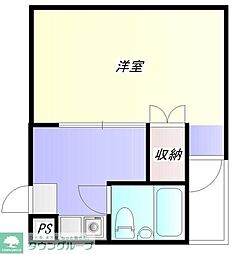 アメニティコウヤマ第11ガーデン 1Kの間取り