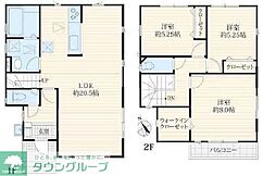 マイホームネクスト残堀4号棟 1階3LDKの間取り