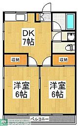 間取図画像 2DK