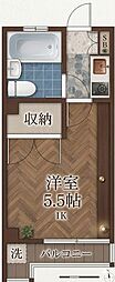 セクション7 1Kの間取図画像