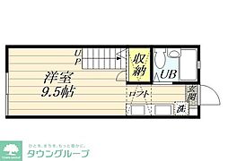 ハイツカミーナ ワンルームの間取図画像
